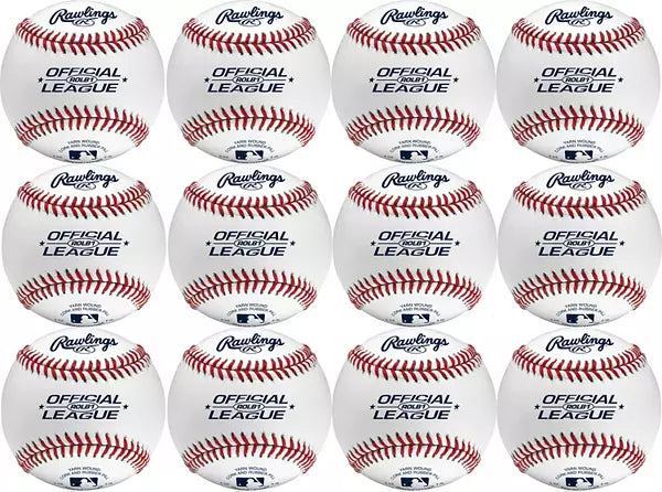 Rawlings ROLB1 Official League Baseballs – 12 Pack