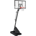 Spalding 54 In Angled Portable Pro Glide Basketball Hoop