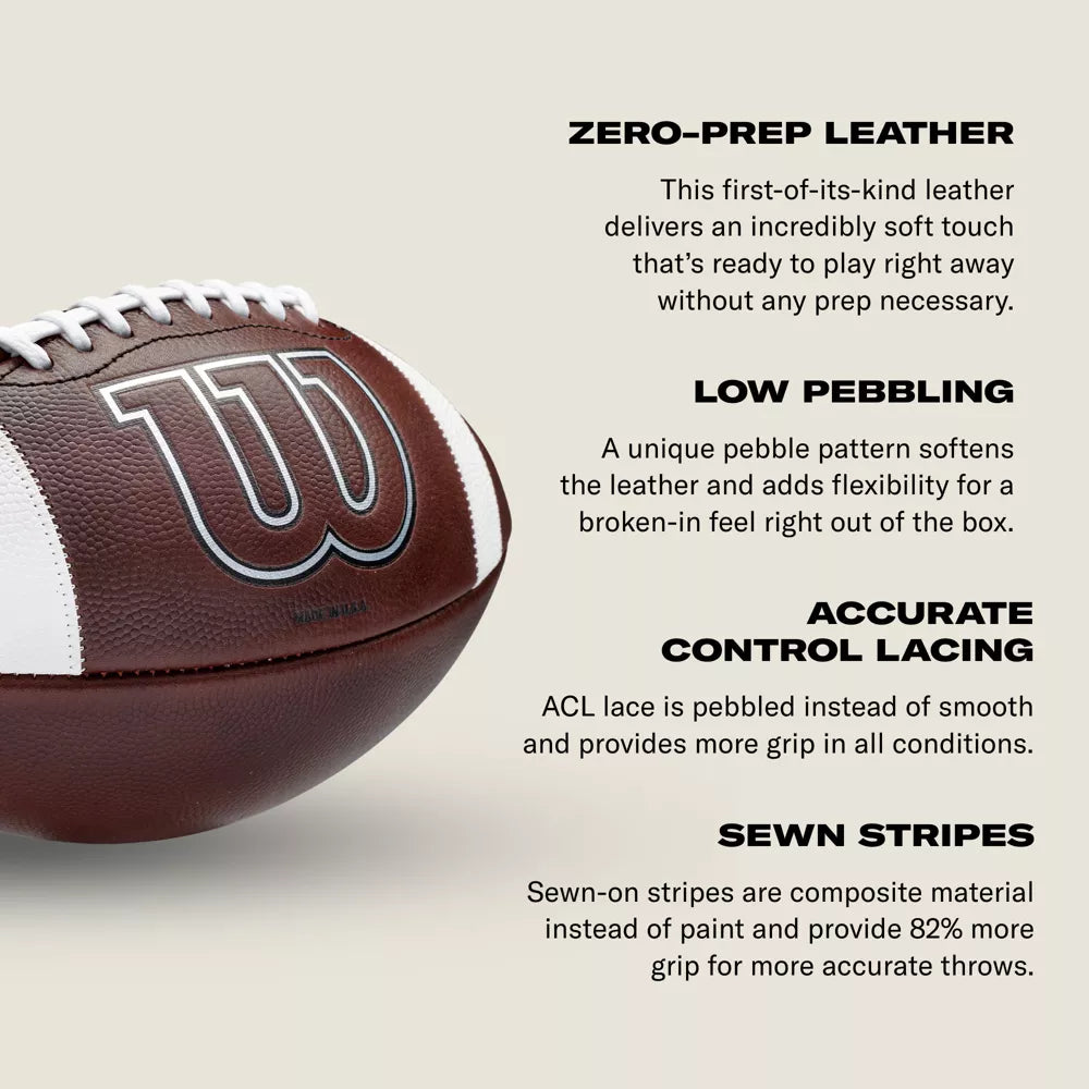 Wilson GRT Leather Football